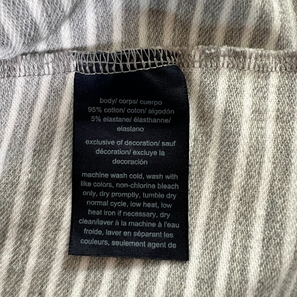 Tommy Hilfiger Womens Knit Military‎ Blazer Jacket Gray White Size Large Preppy - Picture 7 of 7